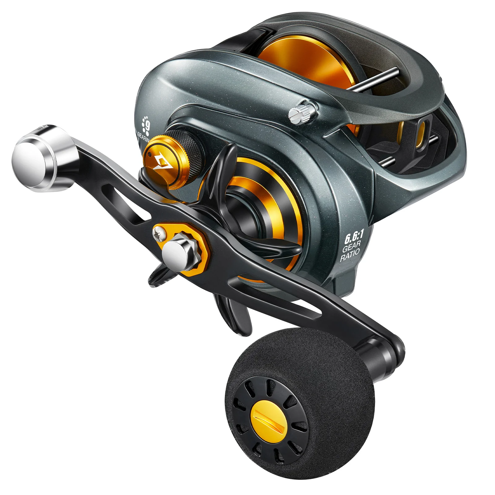 Piscifun® 400 Model Saltwater Freshwater Baitcasting Reel With Bait Clicker - Image 8