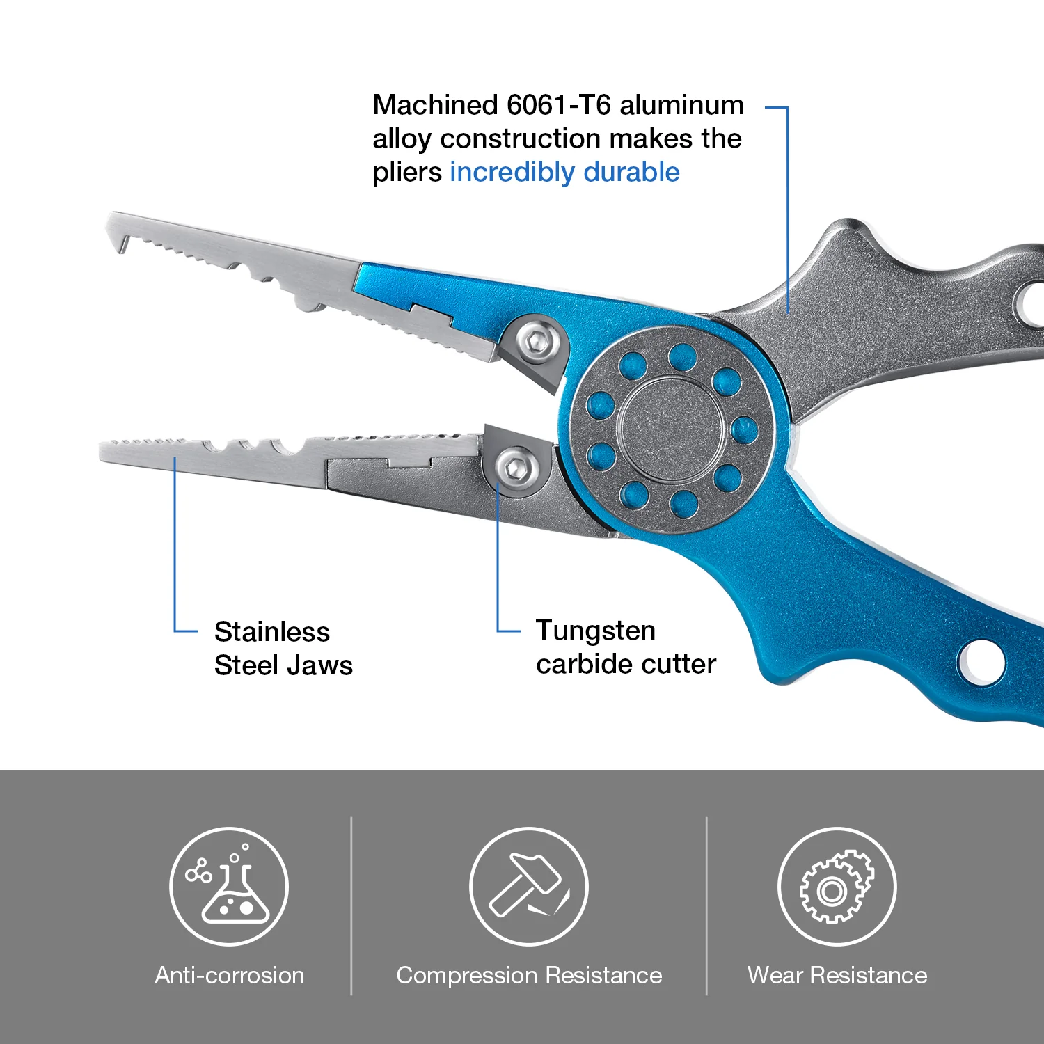 Piscifun® Ⅲ Aluminum Fishing Pliers - Image 3