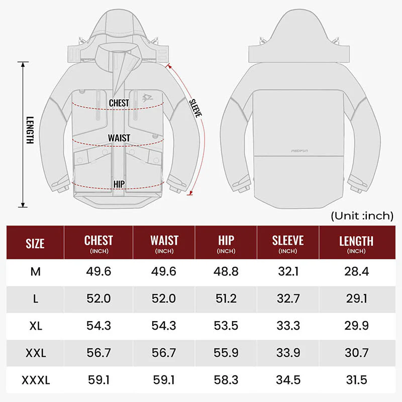 Piscifun Ice Fishing Insulated Jacket Waterproof - Image 11