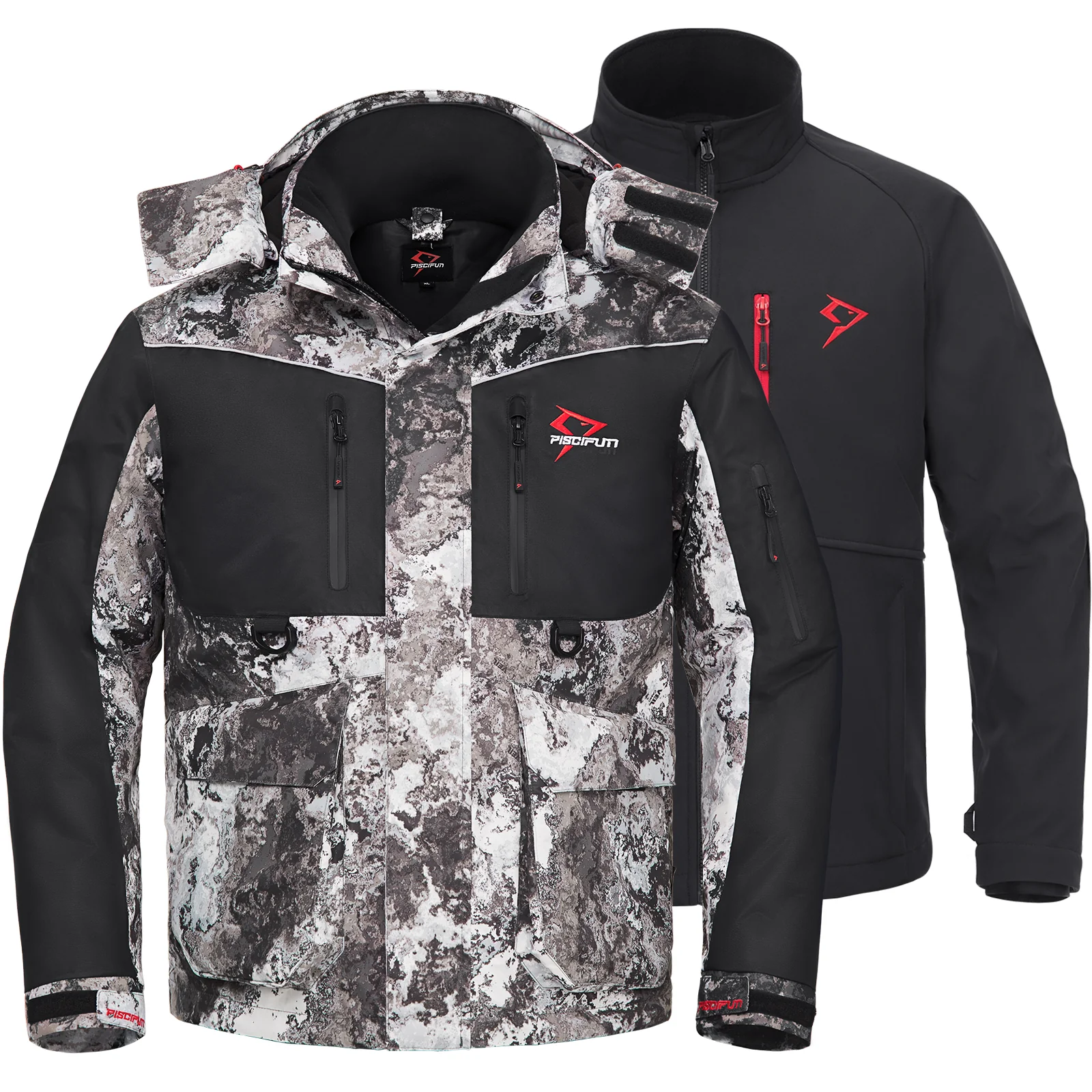 Piscifun Ice Fishing Suit,3 in 1 Jacket,Waterproof Fishing Bib With Flotation Technology - Image 25