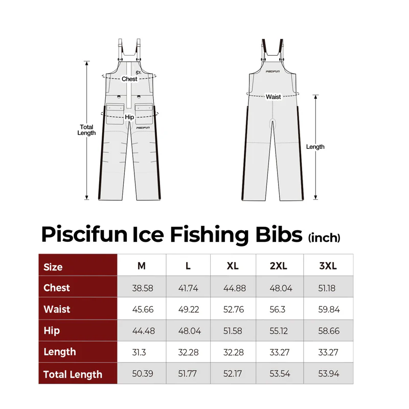 Piscifun Ice Fishing Suit,3 in 1  Heated Jacket,Waterproof Fishing Bib - Image 15