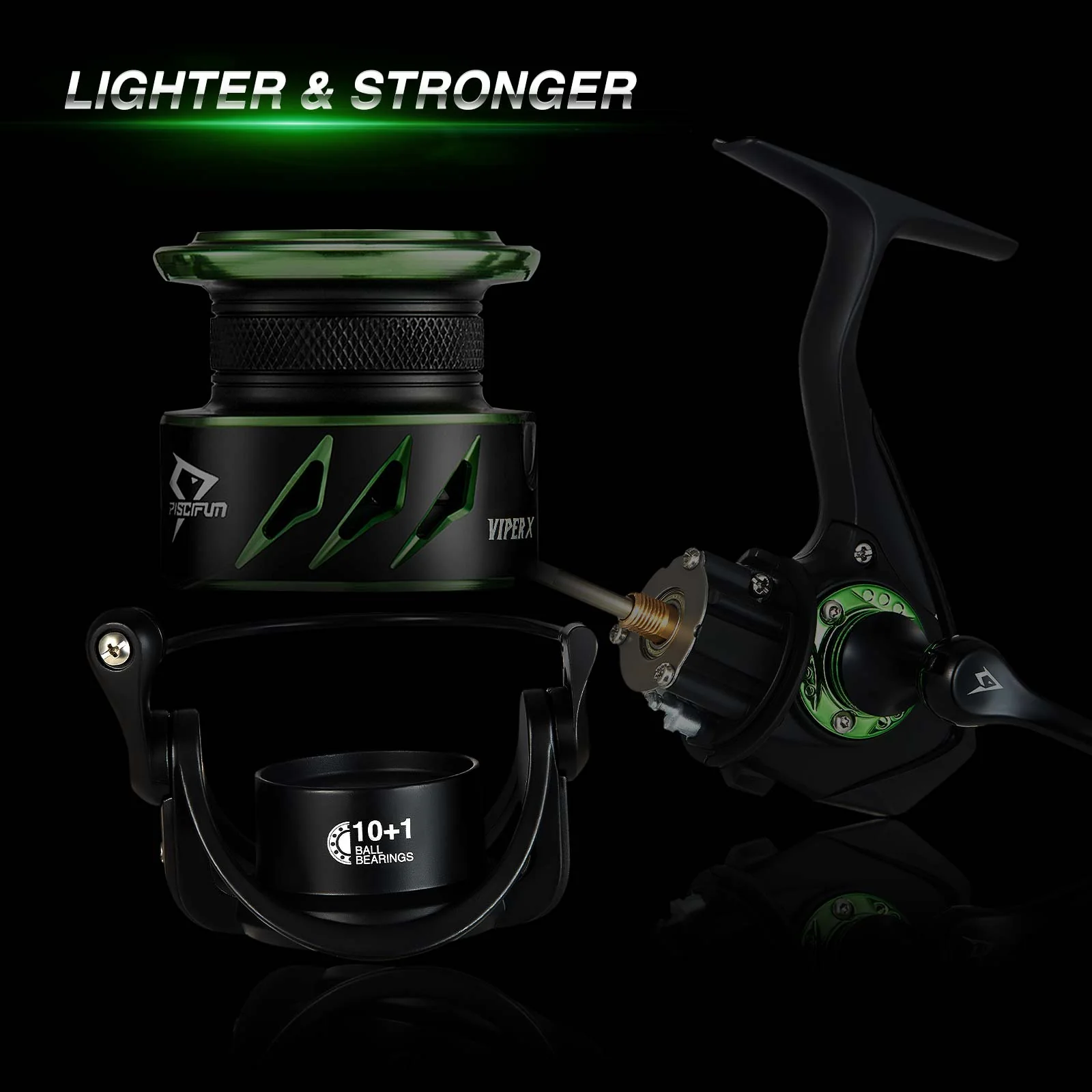 Piscifun® Viper X Ice Fishing Reel, Gear Ratio 5.2:1 High Speed Spinning Fishing Reel Size 500 1000 - Image 5