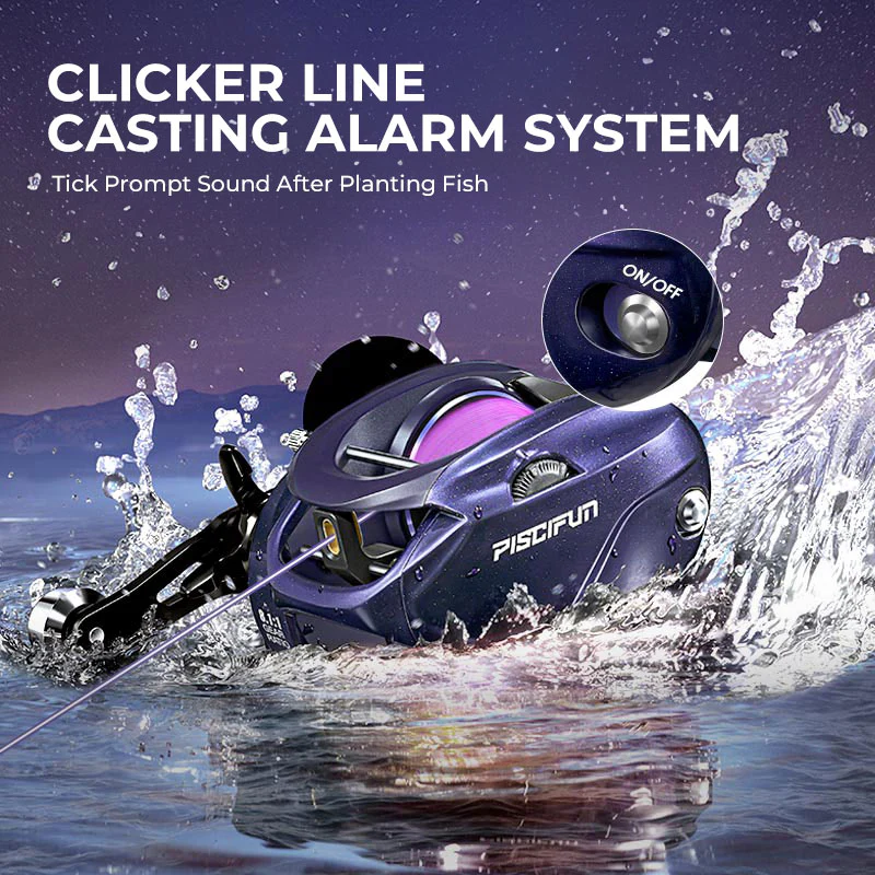 Piscifun® 400 Model Saltwater Freshwater Baitcasting Reel With Bait Clicker - Image 11