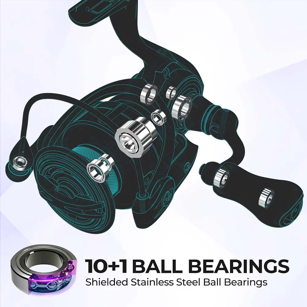 Piscifun® AlumiX Spinning Reels Freshwater Fishing Reel - Image 6