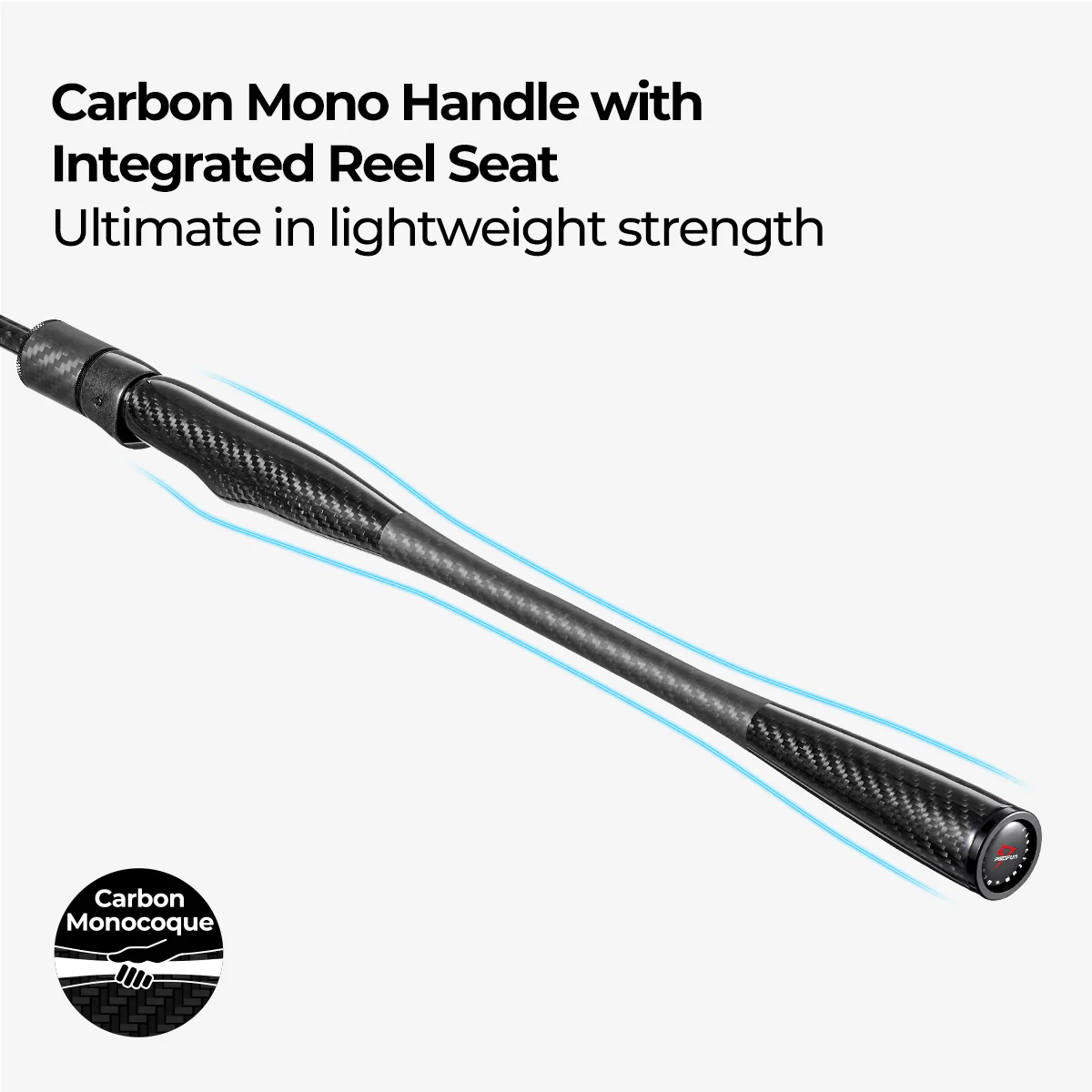 Piscifun® Carbon R1 The Lightest Carbon One Piece Spinning Rod Casting Rod - Image 7