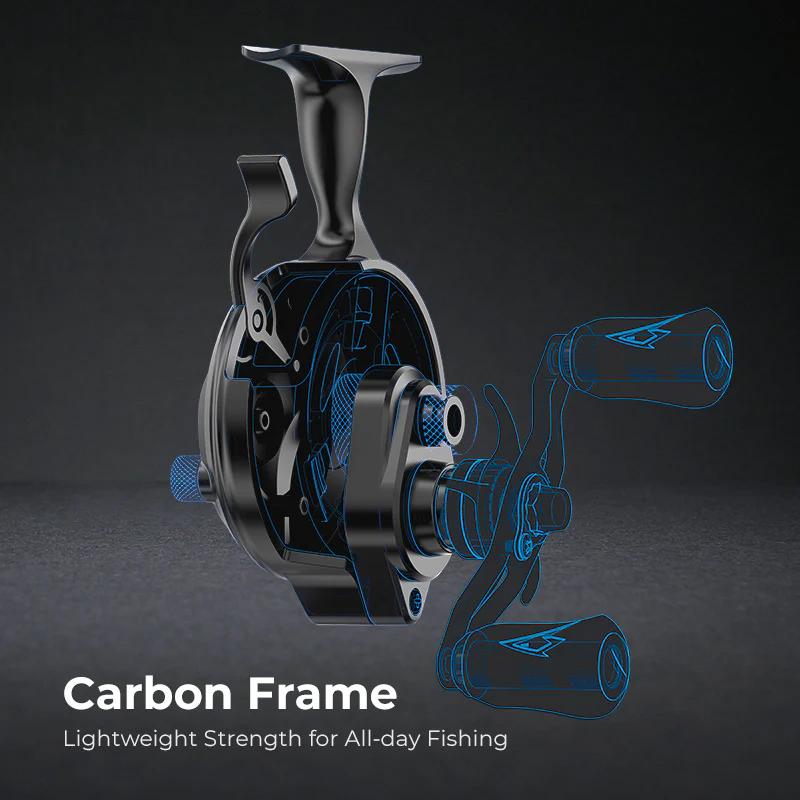 Piscifun® ICX FrostⅡ Carbon Free Fall Ice Fishing Reel with Anti-Tangle Spool - Image 3
