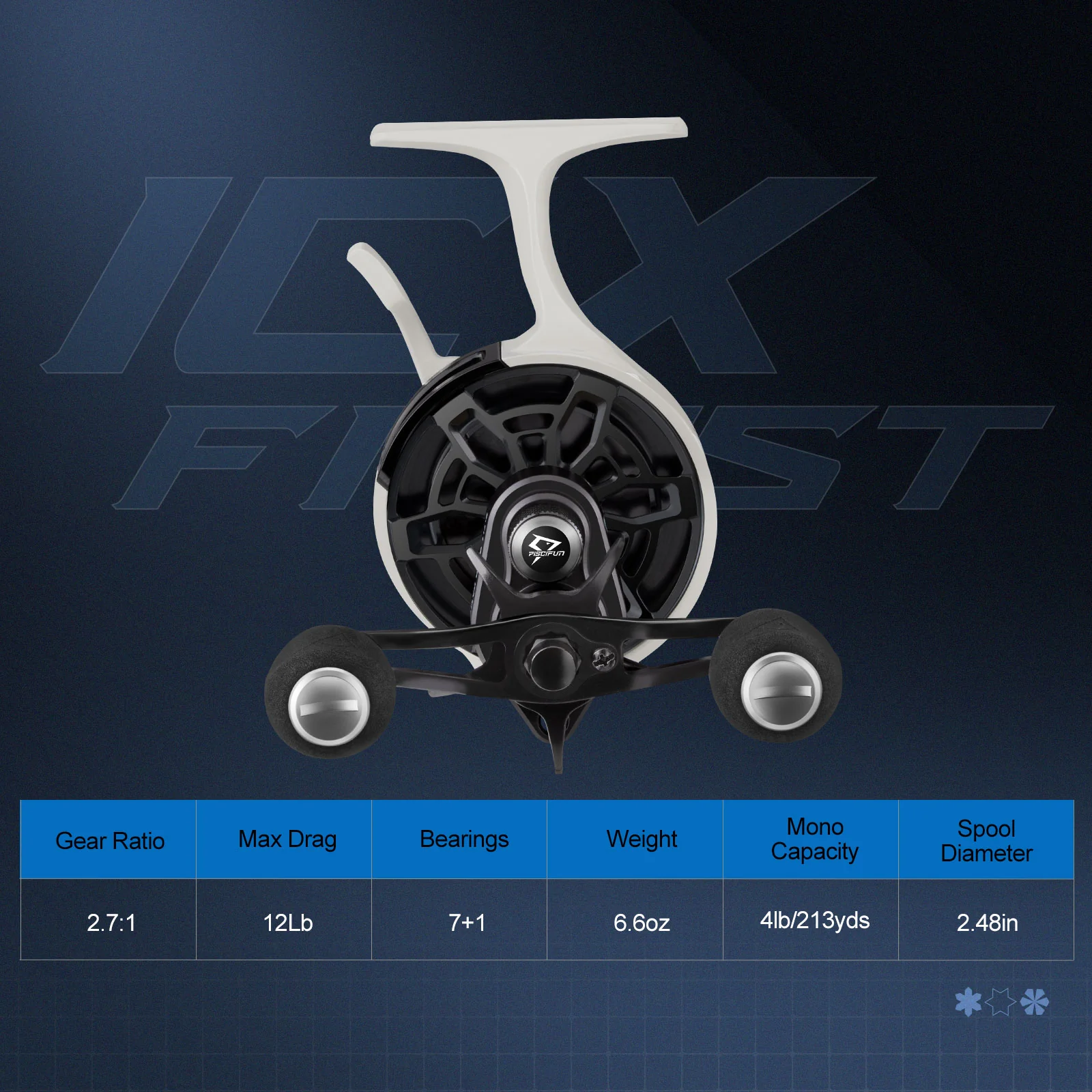 Piscifun ICX Frost Carbon Ice Fishing Reel, Magnetic Drop System,Large Spool Diameter - Image 15