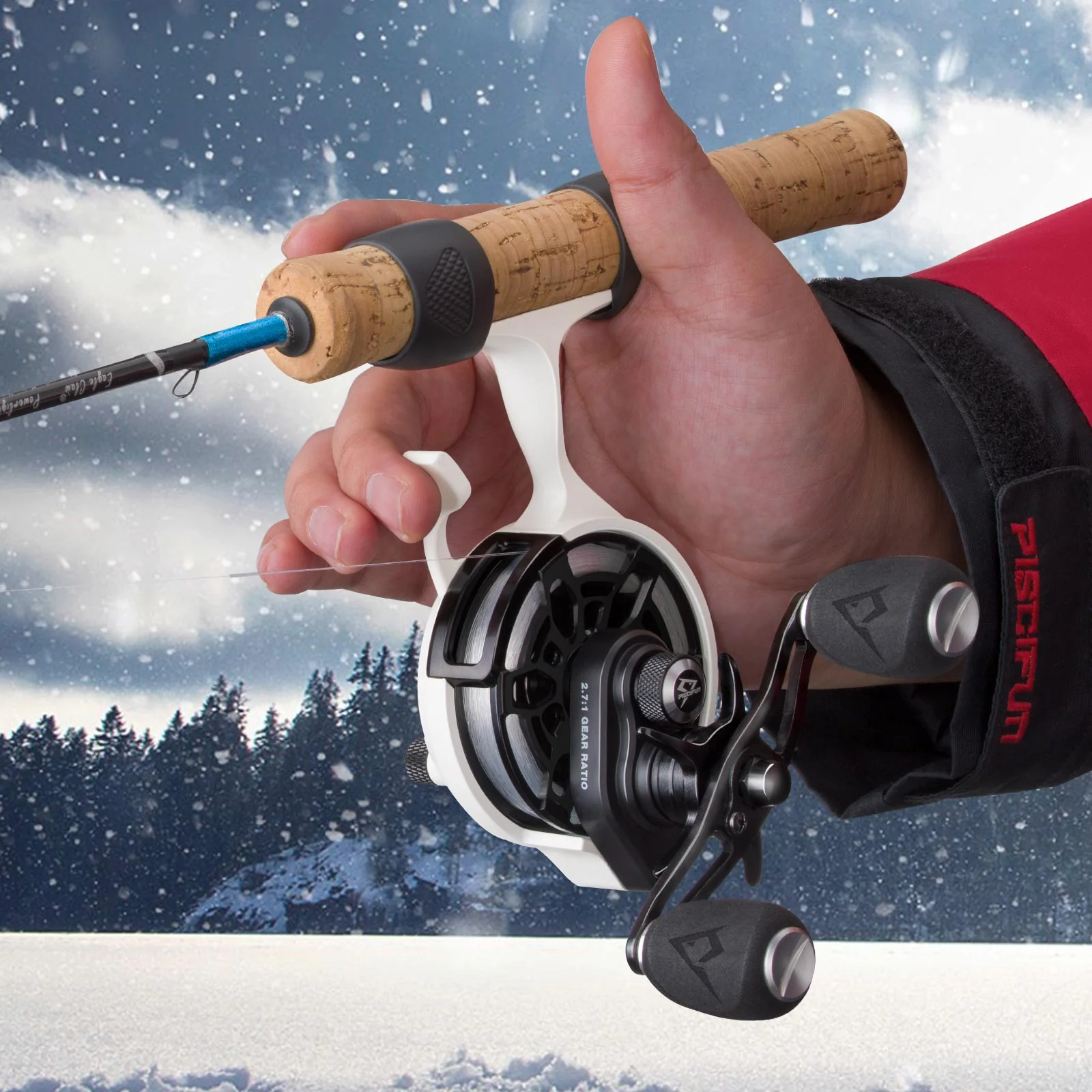 Piscifun ICX Frost Carbon Ice Fishing Reel, Magnetic Drop System,Large Spool Diameter - Image 16