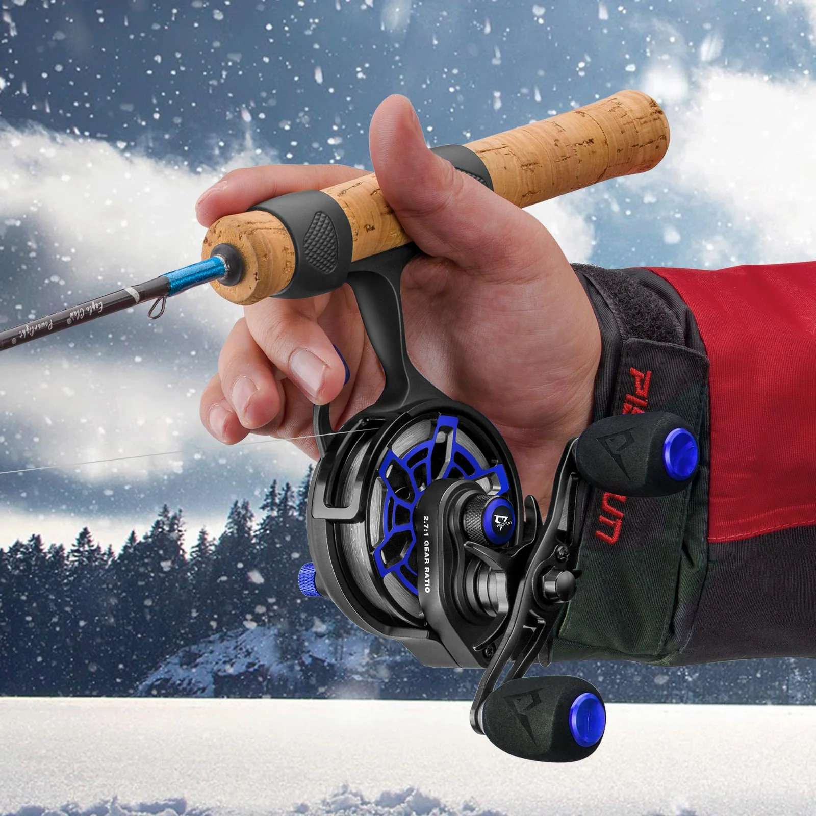 Piscifun ICX Frost Carbon Ice Fishing Reel, Magnetic Drop System,Large Spool Diameter - Image 9